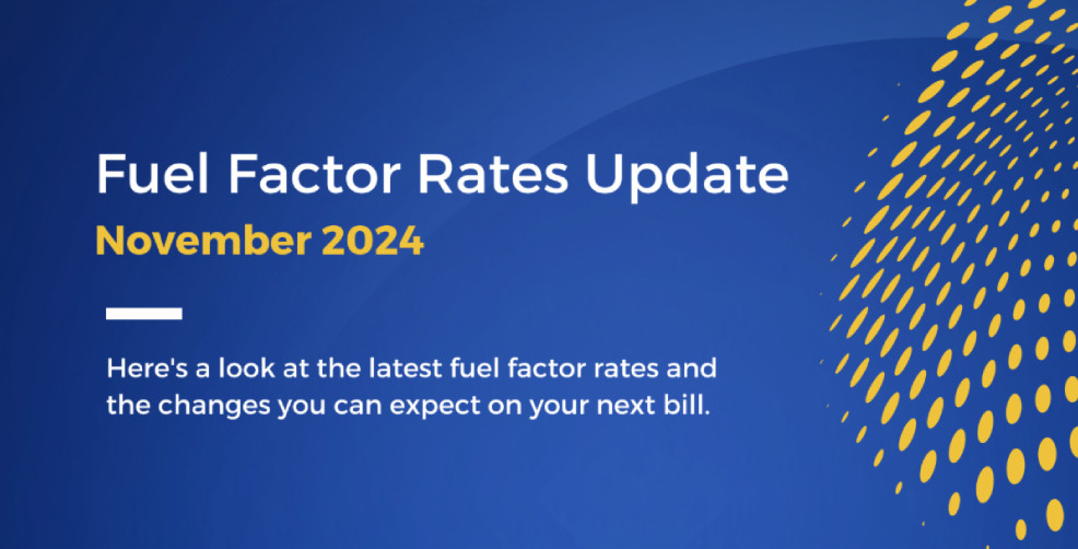 Fuel Factor Rates Update: November 2024